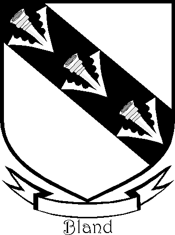 BLAND family crest