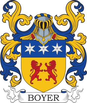 BOYER family crest