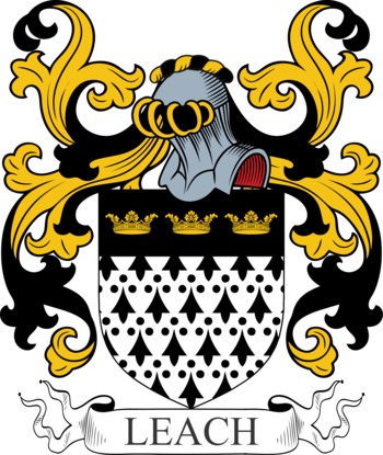 LEACH family crest